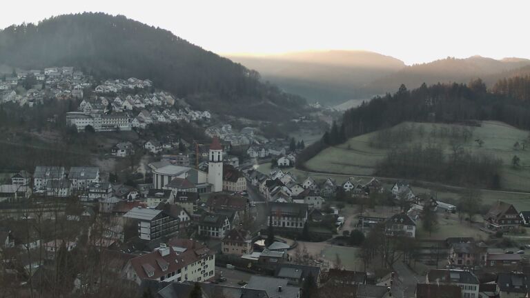 Dieses Bild zeigt eine Webcam-Aufnahme von Ottenhöfen, aufgenommen am Freitag, den 26.12.2025 um 09:10 Uhr