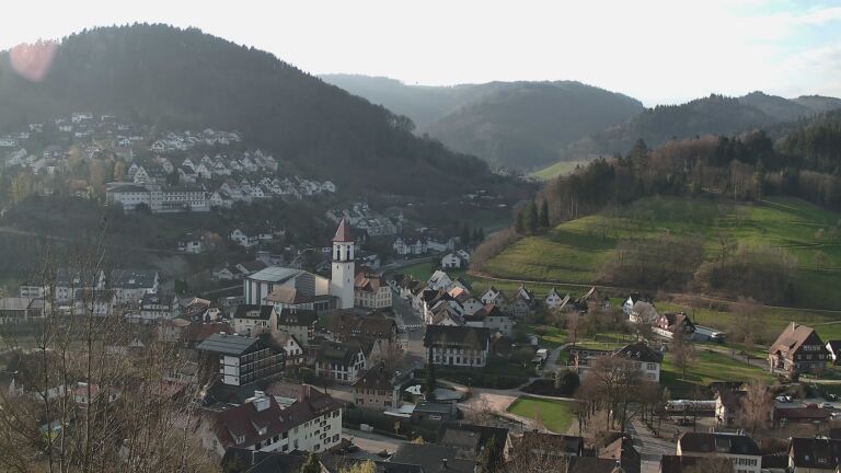 Dieses Bild zeigt eine Webcam-Aufnahme von Ottenhöfen, aufgenommen am Montag, den 23.03.2026 um 08:10 Uhr