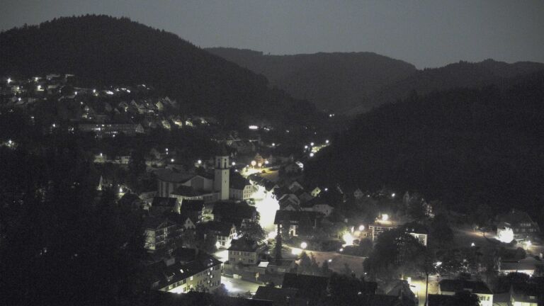 Dieses Bild zeigt eine Webcam-Aufnahme von Ottenhöfen, aufgenommen am Freitag, den 31.07.2026 um 01:30 Uhr