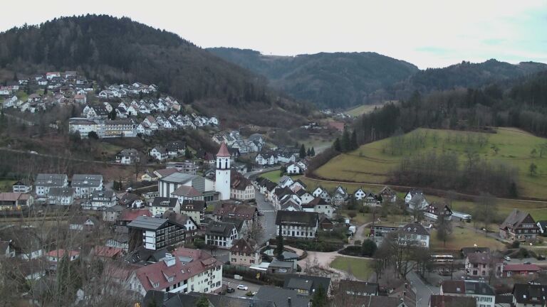 Dieses Bild zeigt eine Webcam-Aufnahme von Ottenhöfen, aufgenommen am Dienstag, den 03.02.2026 um 07:40 Uhr