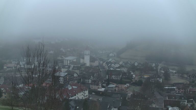 Dieses Bild zeigt eine Webcam-Aufnahme von Ottenhöfen, aufgenommen am Dienstag, den 16.12.2025 um 08:20 Uhr