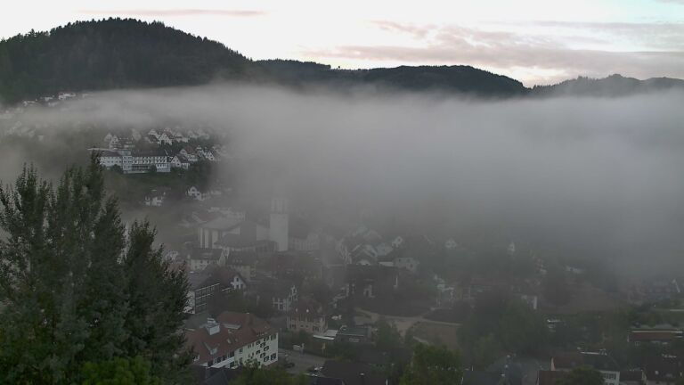 Dieses Bild zeigt eine Webcam-Aufnahme von Ottenhöfen, aufgenommen am Mittwoch, den 26.08.2026 um 07:40 Uhr