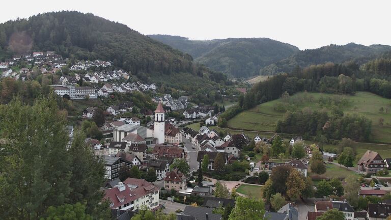 Dieses Bild zeigt eine Webcam-Aufnahme von Ottenhöfen, aufgenommen am Samstag, den 03.10.2026 um 08:50 Uhr