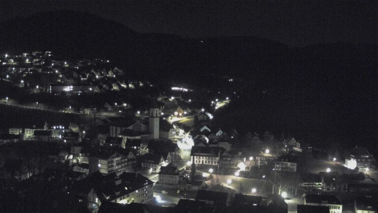 Dieses Bild zeigt eine Webcam-Aufnahme von Ottenhöfen, aufgenommen am Montag, den 09.02.2026 um 23:00 Uhr
