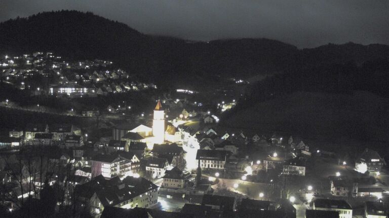 Dieses Bild zeigt eine Webcam-Aufnahme von Ottenhöfen, aufgenommen am Freitag, den 30.01.2026 um 20:50 Uhr