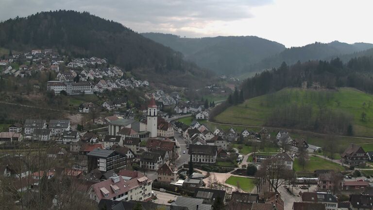 Dieses Bild zeigt eine Webcam-Aufnahme von Ottenhöfen, aufgenommen am Montag, den 23.03.2026 um 12:00 Uhr