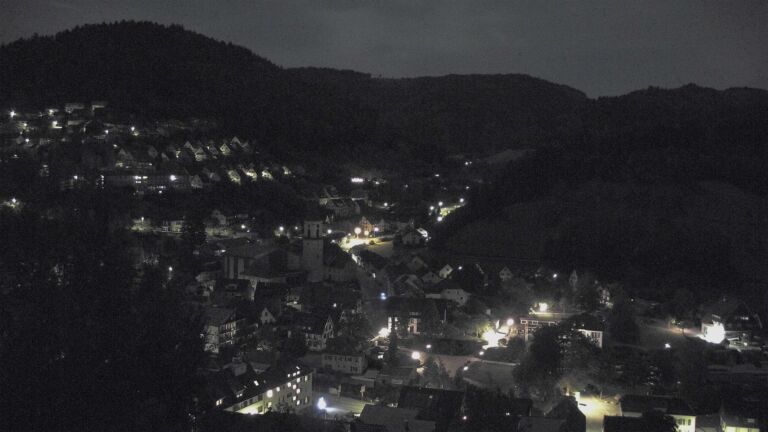 Dieses Bild zeigt eine Webcam-Aufnahme von Ottenhöfen, aufgenommen am Dienstag, den 29.09.2026 um 02:00 Uhr