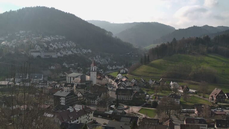 Dieses Bild zeigt eine Webcam-Aufnahme von Ottenhöfen, aufgenommen am Sonntag, den 22.03.2026 um 09:00 Uhr