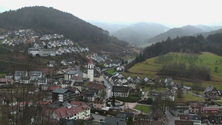 Dieses Bild zeigt eine Webcam-Aufnahme von Ottenhöfen, aufgenommen am Dienstag, den 24.02.2026 um 07:50 Uhr