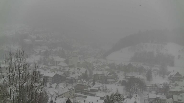 Dieses Bild zeigt eine Webcam-Aufnahme von Ottenhöfen, aufgenommen am Samstag, den 03.01.2026 um 14:50 Uhr