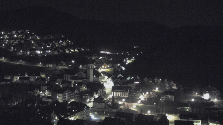 Dieses Bild zeigt eine Webcam-Aufnahme von Ottenhöfen, aufgenommen am Montag, den 09.03.2026 um 23:00 Uhr