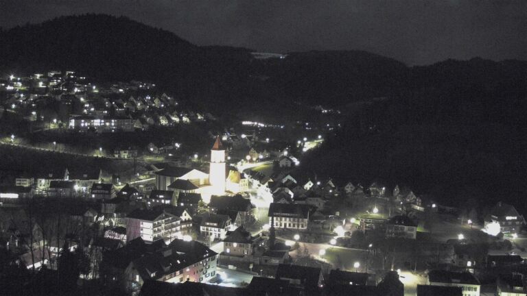Dieses Bild zeigt eine Webcam-Aufnahme von Ottenhöfen, aufgenommen am Donnerstag, den 26.03.2026 um 20:00 Uhr