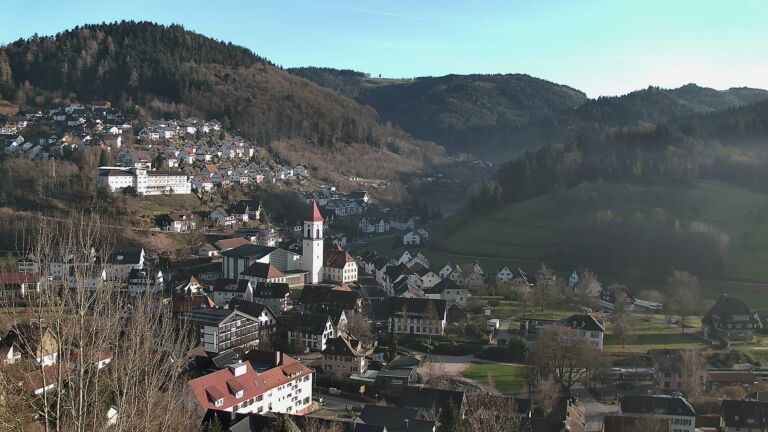 Dieses Bild zeigt eine Webcam-Aufnahme von Ottenhöfen, aufgenommen am Mittwoch, den 25.02.2026 um 16:40 Uhr