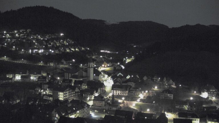 Dieses Bild zeigt eine Webcam-Aufnahme von Ottenhöfen, aufgenommen am Sonntag, den 29.03.2026 um 23:30 Uhr