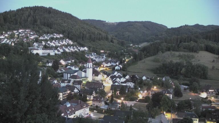 Dieses Bild zeigt eine Webcam-Aufnahme von Ottenhöfen, aufgenommen am Montag, den 20.07.2026 um 22:00 Uhr