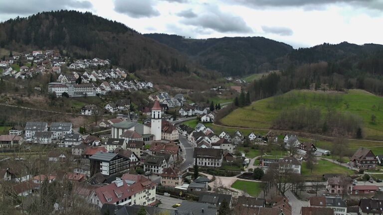 Dieses Bild zeigt eine Webcam-Aufnahme von Ottenhöfen, aufgenommen am Montag, den 16.03.2026 um 11:50 Uhr