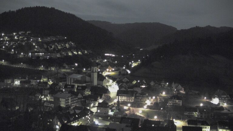 Dieses Bild zeigt eine Webcam-Aufnahme von Ottenhöfen, aufgenommen am Dienstag, den 03.03.2026 um 23:30 Uhr