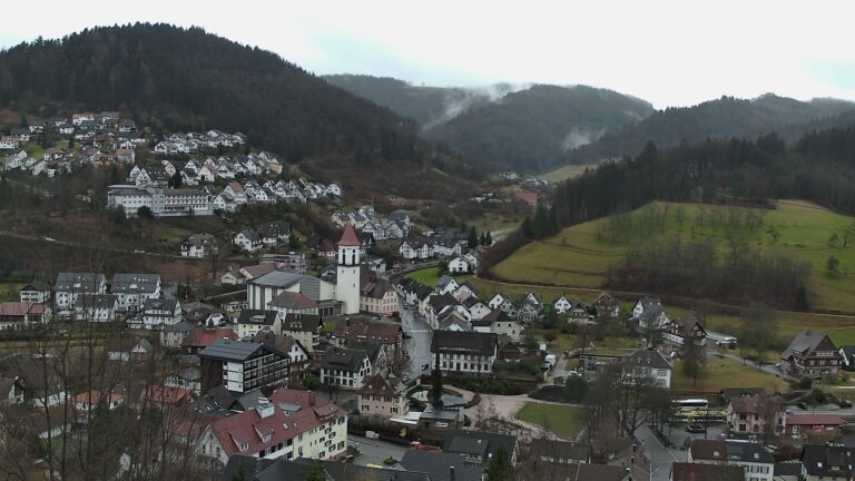 Dieses Bild zeigt eine Webcam-Aufnahme von Ottenhöfen, aufgenommen am Mittwoch, den 11.02.2026 um 14:50 Uhr