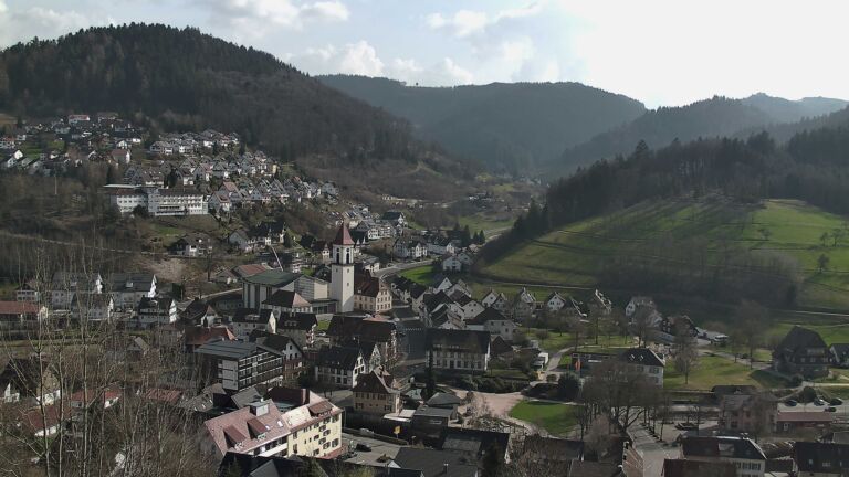 Dieses Bild zeigt eine Webcam-Aufnahme von Ottenhöfen, aufgenommen am Montag, den 09.03.2026 um 14:50 Uhr