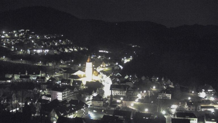 Dieses Bild zeigt eine Webcam-Aufnahme von Ottenhöfen, aufgenommen am Mittwoch, den 11.02.2026 um 20:30 Uhr