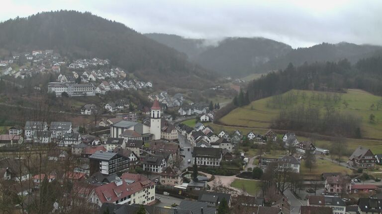 Dieses Bild zeigt eine Webcam-Aufnahme von Ottenhöfen, aufgenommen am Mittwoch, den 11.02.2026 um 11:50 Uhr