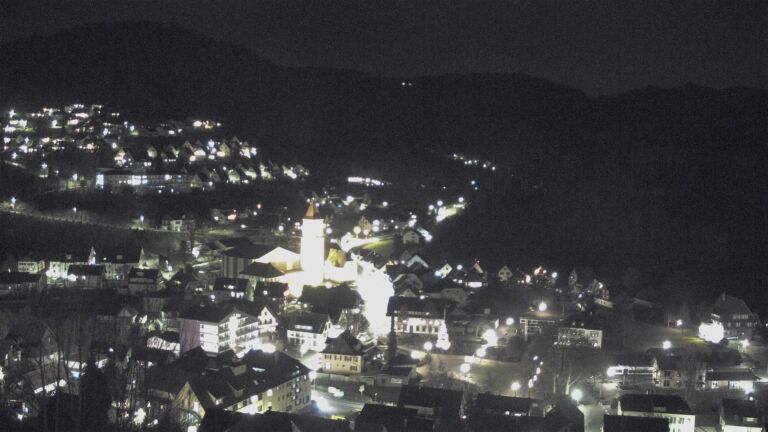 Dieses Bild zeigt eine Webcam-Aufnahme von Ottenhöfen, aufgenommen am Samstag, den 20.12.2025 um 20:10 Uhr