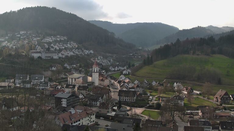 Dieses Bild zeigt eine Webcam-Aufnahme von Ottenhöfen, aufgenommen am Sonntag, den 22.03.2026 um 08:40 Uhr