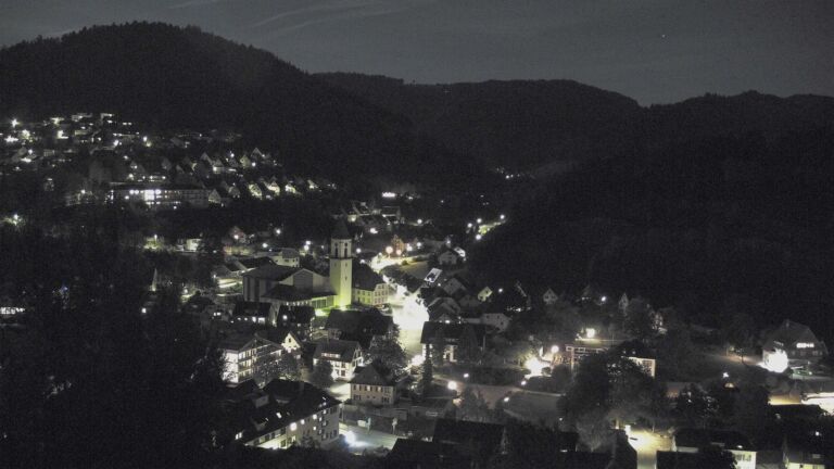 Dieses Bild zeigt eine Webcam-Aufnahme von Ottenhöfen, aufgenommen am Donnerstag, den 24.09.2026 um 21:00 Uhr