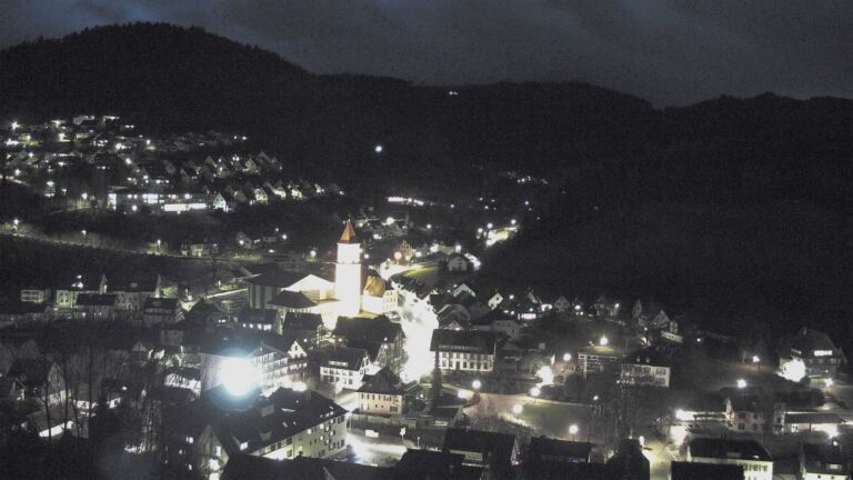 Dieses Bild zeigt eine Webcam-Aufnahme von Ottenhöfen, aufgenommen am Samstag, den 21.02.2026 um 18:40 Uhr