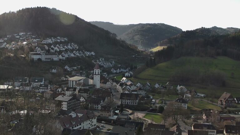 Dieses Bild zeigt eine Webcam-Aufnahme von Ottenhöfen, aufgenommen am Sonntag, den 01.03.2026 um 09:40 Uhr