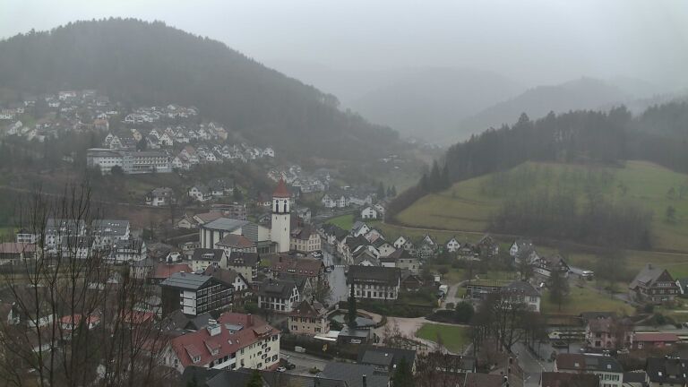 Dieses Bild zeigt eine Webcam-Aufnahme von Ottenhöfen, aufgenommen am Samstag, den 21.02.2026 um 11:30 Uhr