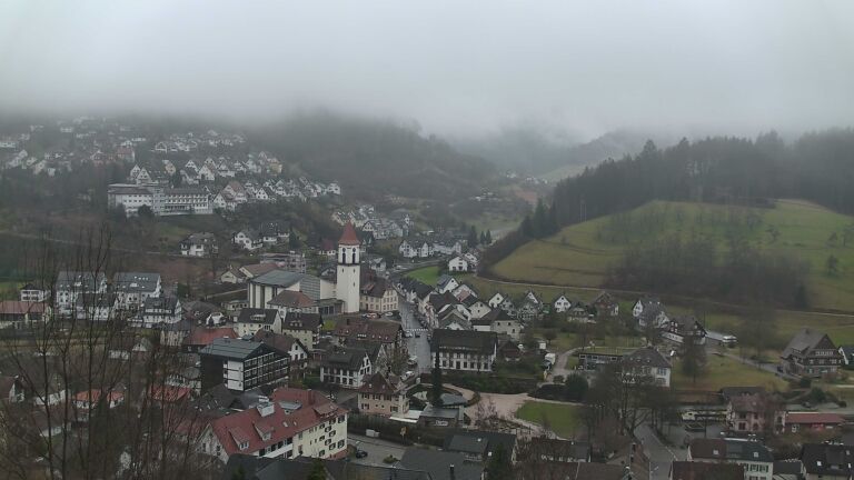 Dieses Bild zeigt eine Webcam-Aufnahme von Ottenhöfen, aufgenommen am Samstag, den 14.02.2026 um 10:00 Uhr