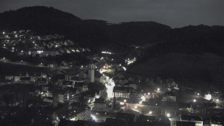 Dieses Bild zeigt eine Webcam-Aufnahme von Ottenhöfen, aufgenommen am Samstag, den 31.01.2026 um 01:00 Uhr