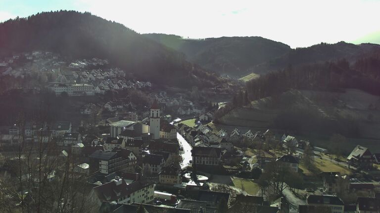 Dieses Bild zeigt eine Webcam-Aufnahme von Ottenhöfen, aufgenommen am Dienstag, den 27.01.2026 um 11:00 Uhr