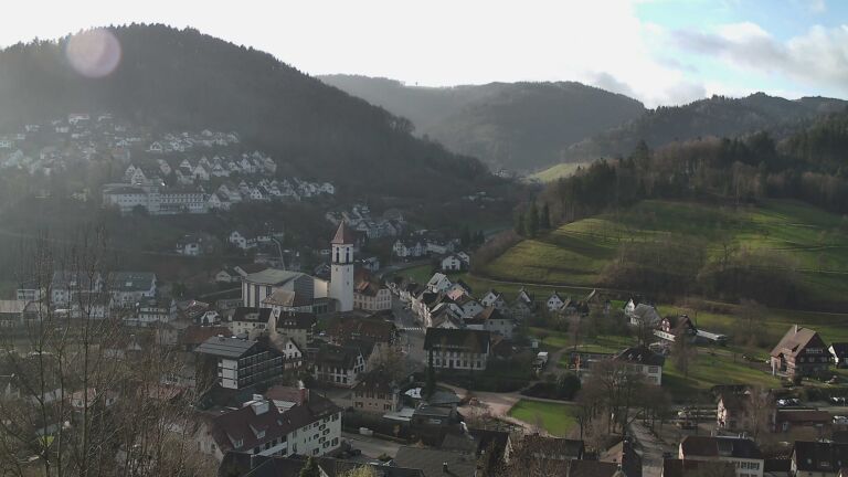 Dieses Bild zeigt eine Webcam-Aufnahme von Ottenhöfen, aufgenommen am Donnerstag, den 12.03.2026 um 08:40 Uhr