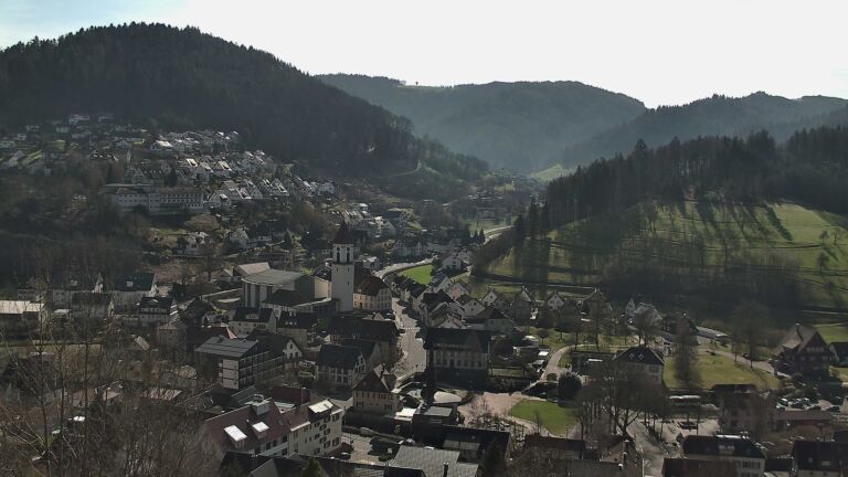 Dieses Bild zeigt eine Webcam-Aufnahme von Ottenhöfen, aufgenommen am Donnerstag, den 26.02.2026 um 12:10 Uhr