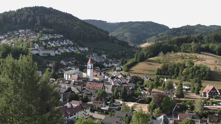 Dieses Bild zeigt eine Webcam-Aufnahme von Ottenhöfen, aufgenommen am Montag, den 10.08.2026 um 08:50 Uhr