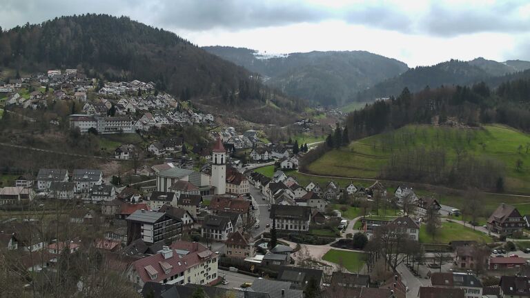 Dieses Bild zeigt eine Webcam-Aufnahme von Ottenhöfen, aufgenommen am Freitag, den 27.03.2026 um 11:50 Uhr