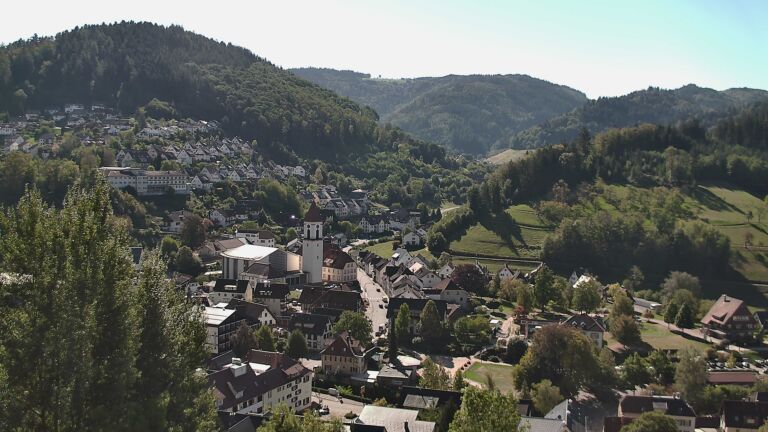 Dieses Bild zeigt eine Webcam-Aufnahme von Ottenhöfen, aufgenommen am Samstag, den 26.09.2026 um 11:40 Uhr