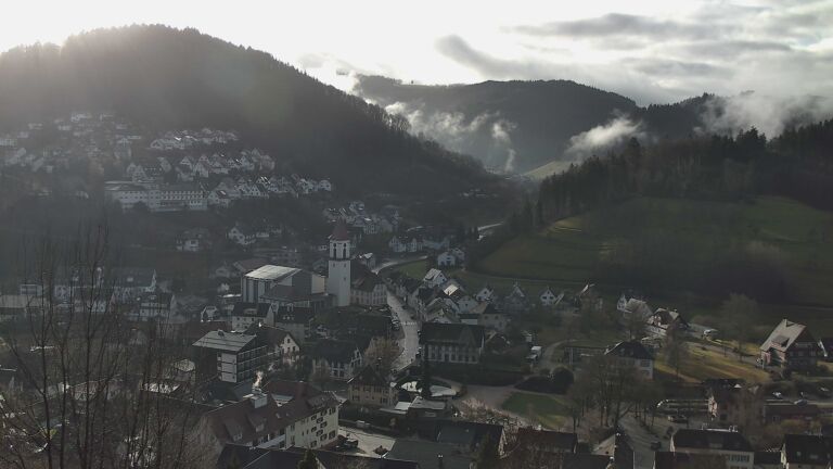 Dieses Bild zeigt eine Webcam-Aufnahme von Ottenhöfen, aufgenommen am Samstag, den 07.02.2026 um 09:50 Uhr