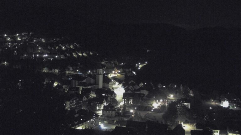Dieses Bild zeigt eine Webcam-Aufnahme von Ottenhöfen, aufgenommen am Montag, den 12.10.2026 um 00:00 Uhr