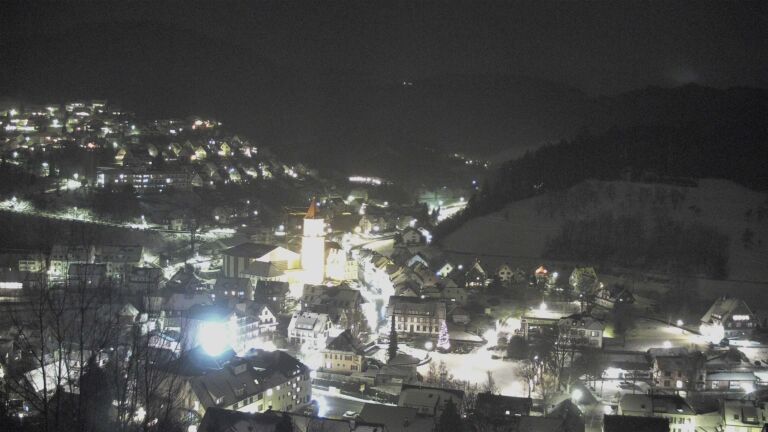 Dieses Bild zeigt eine Webcam-Aufnahme von Ottenhöfen, aufgenommen am Donnerstag, den 08.01.2026 um 20:10 Uhr