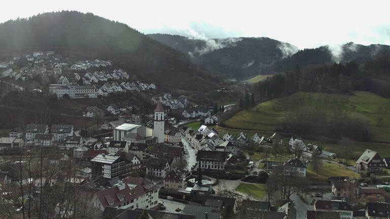 Dieses Bild zeigt eine Webcam-Aufnahme von Ottenhöfen, aufgenommen am Freitag, den 13.02.2026 um 10:00 Uhr