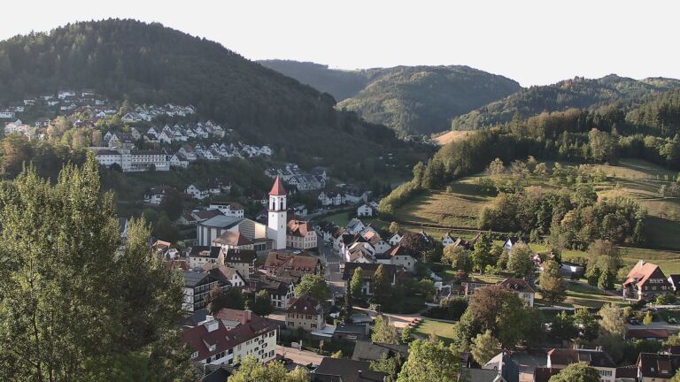 Dieses Bild zeigt eine Webcam-Aufnahme von Ottenhöfen, aufgenommen am Donnerstag, den 10.09.2026 um 08:30 Uhr