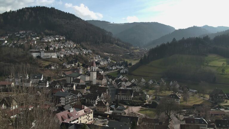 Dieses Bild zeigt eine Webcam-Aufnahme von Ottenhöfen, aufgenommen am Samstag, den 31.01.2026 um 14:40 Uhr