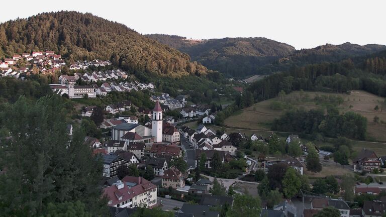 Dieses Bild zeigt eine Webcam-Aufnahme von Ottenhöfen, aufgenommen am Dienstag, den 11.08.2026 um 20:10 Uhr