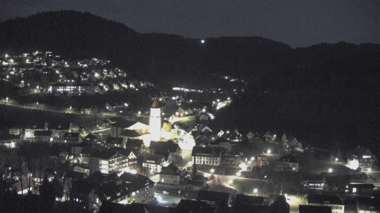 Dieses Bild zeigt eine Webcam-Aufnahme von Ottenhöfen, aufgenommen am Montag, den 23.03.2026 um 19:40 Uhr