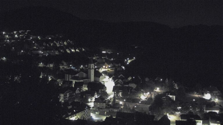 Dieses Bild zeigt eine Webcam-Aufnahme von Ottenhöfen, aufgenommen am Dienstag, den 25.08.2026 um 03:00 Uhr