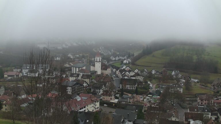 Dieses Bild zeigt eine Webcam-Aufnahme von Ottenhöfen, aufgenommen am Sonntag, den 14.12.2025 um 10:30 Uhr