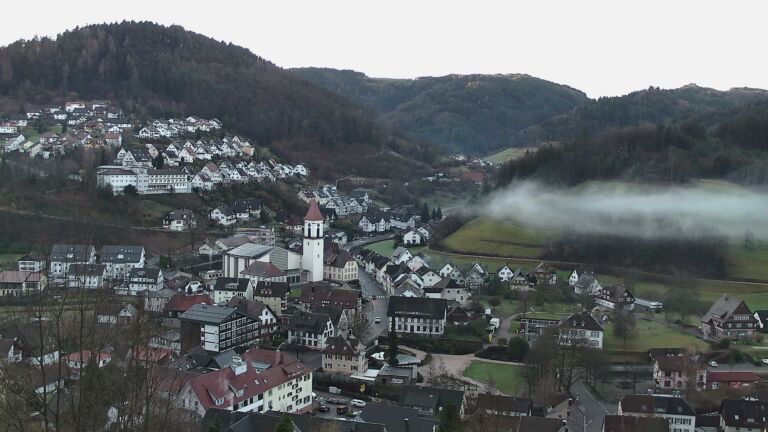 Dieses Bild zeigt eine Webcam-Aufnahme von Ottenhöfen, aufgenommen am Mittwoch, den 25.02.2026 um 07:50 Uhr